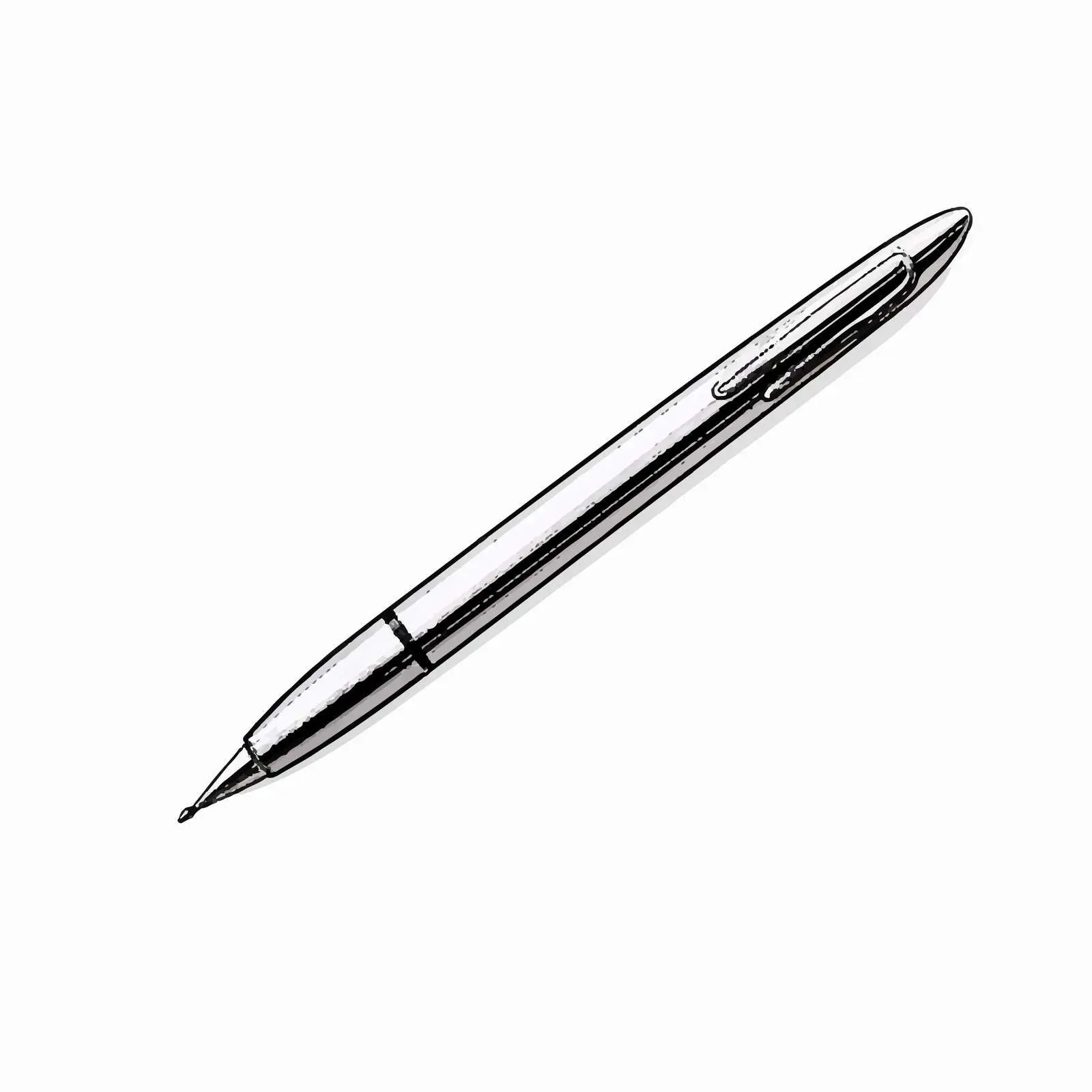 Ballpoint Sketch Vector Illustration on White Background — free download from Dotvec