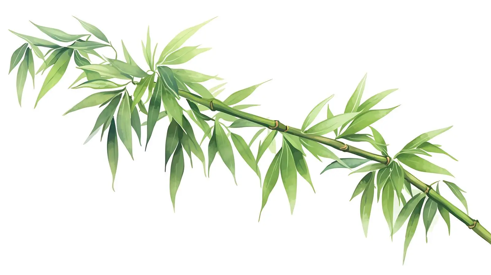 Green Bamboo Tree on White Background — free download from Dotvec