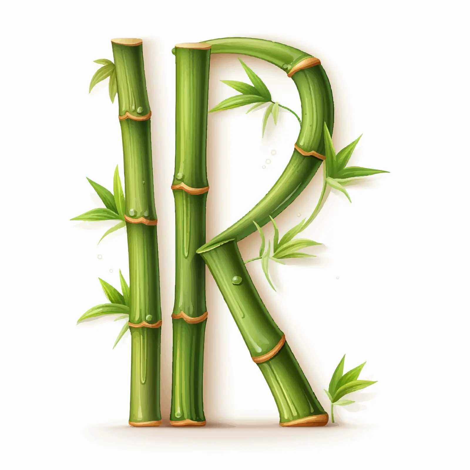 Bamboo Latin Alphabet Eco Font Vector Design — free download from Dotvec