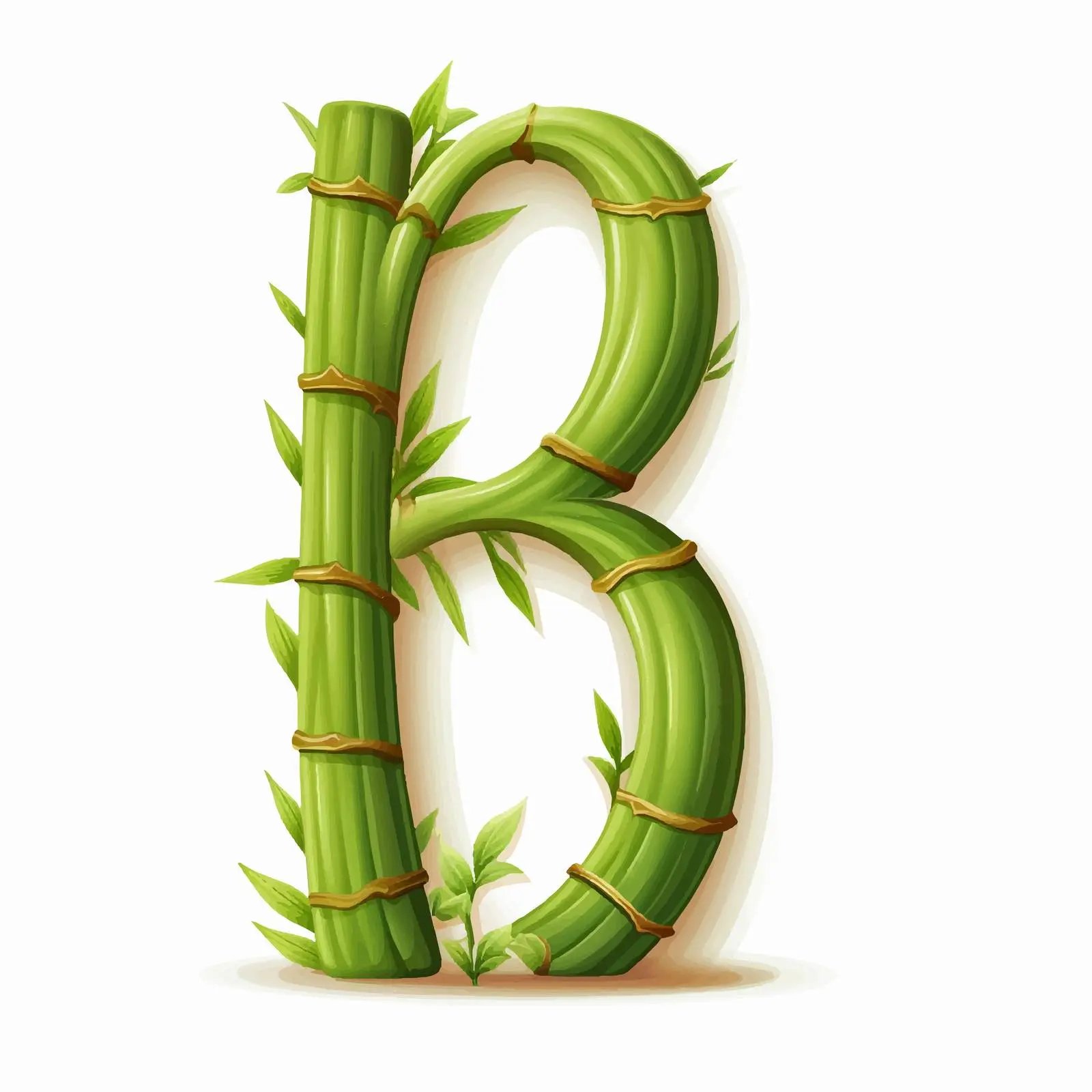 Eco-Friendly Bamboo Latin Alphabet Vector Font — free download from Dotvec
