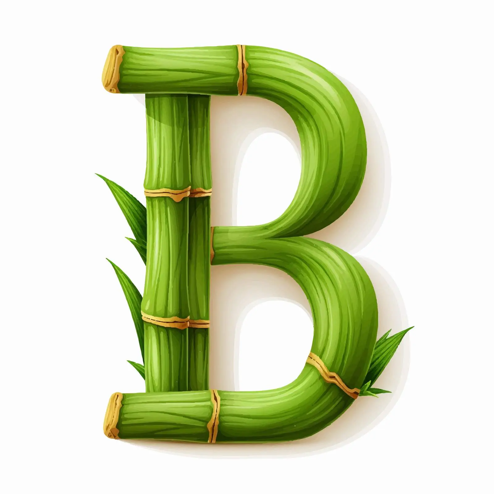Eco-Friendly Bamboo Alphabet Vector Design — free download from Dotvec