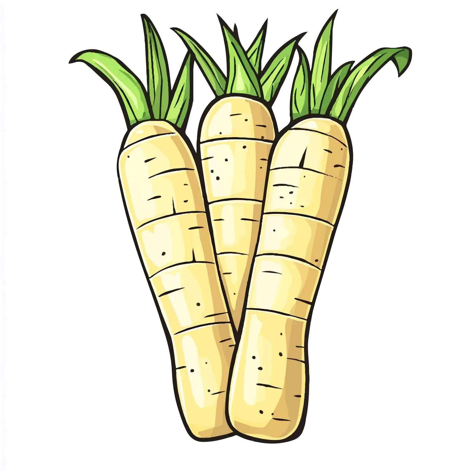 Hand-Drawn Bamboo Shoot Vector Illustration — free download from Dotvec