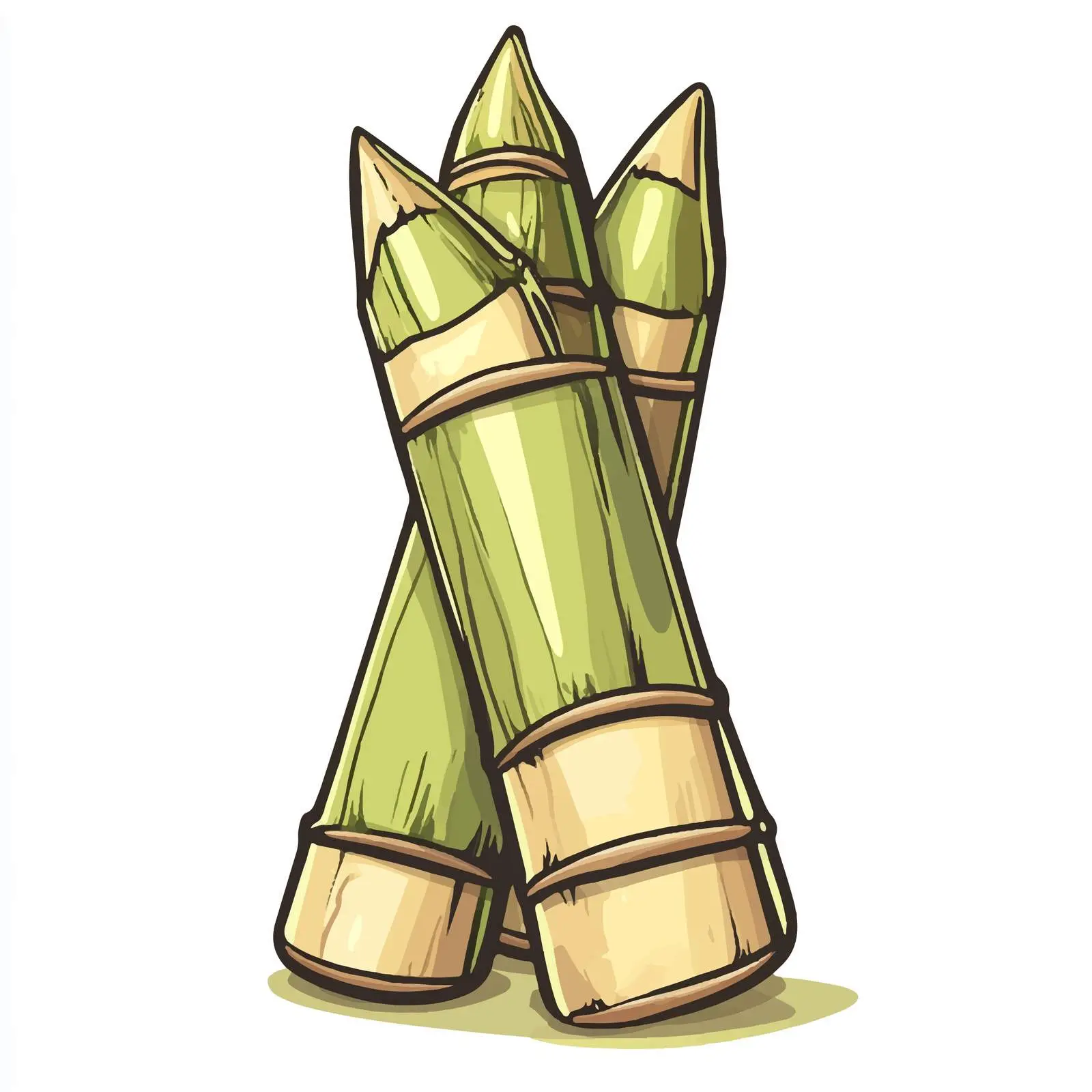 Hand Drawn Bamboo Shoot Vector Art — free download from Dotvec