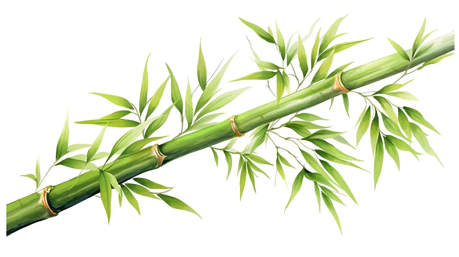 Hand-drawn Bamboo Tree on White Background — free download from Dotvec