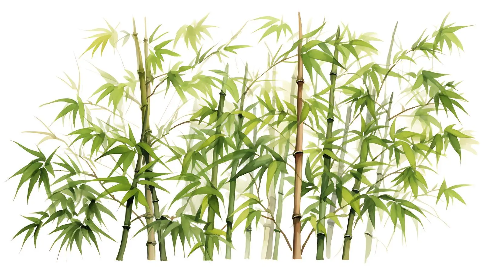 Bamboo Trees on White Background — free download from Dotvec