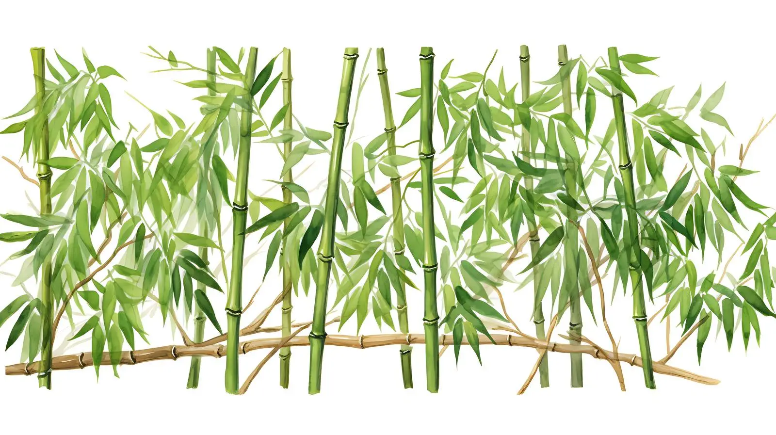 Bamboo Trees on White Background — free download from Dotvec