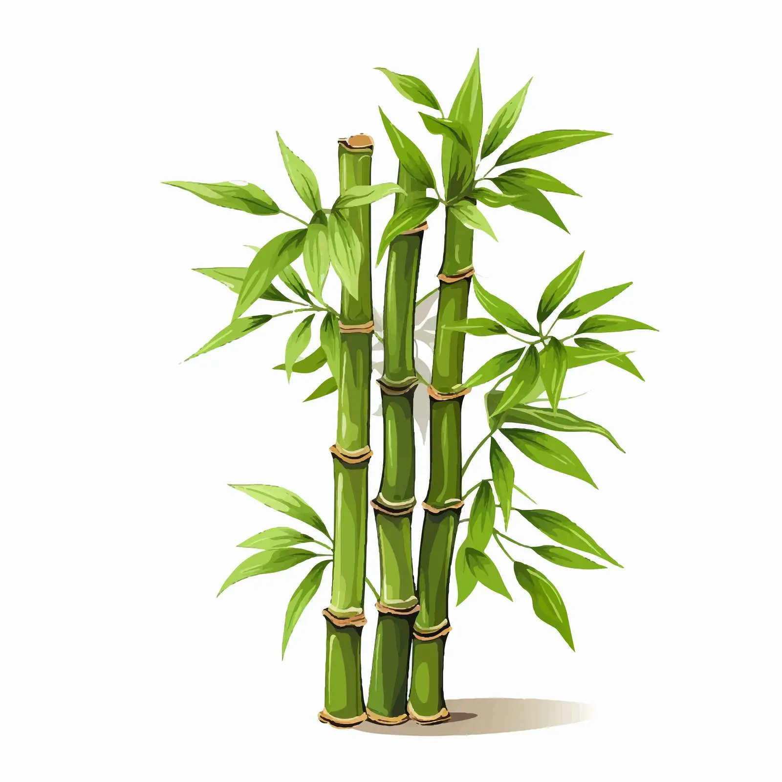 Bamboo Vector Illustration on White Background — free download from Dotvec