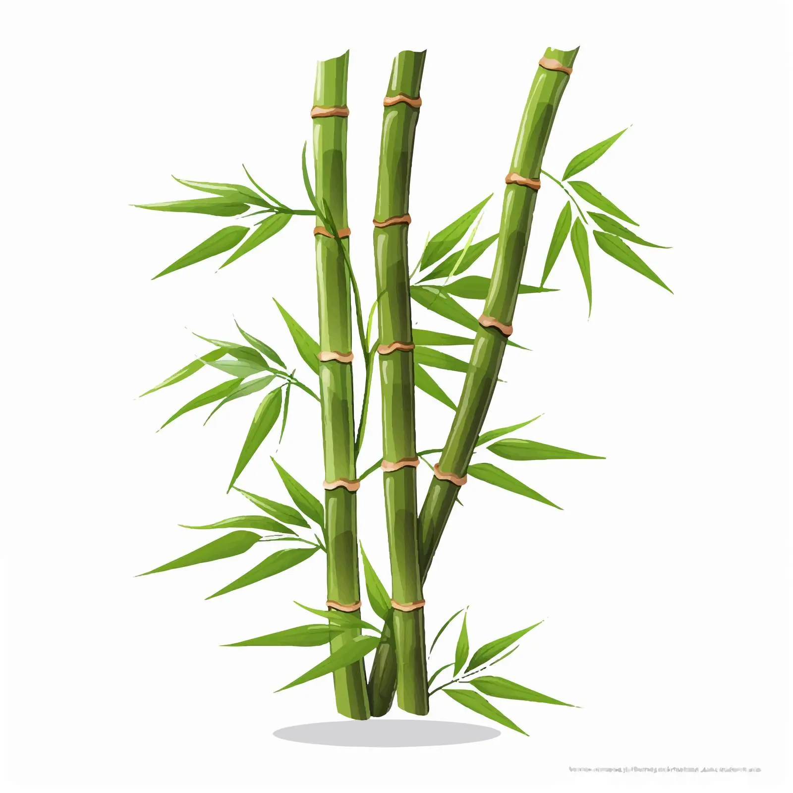 Bamboo Vector Illustration on White Background — free download from Dotvec