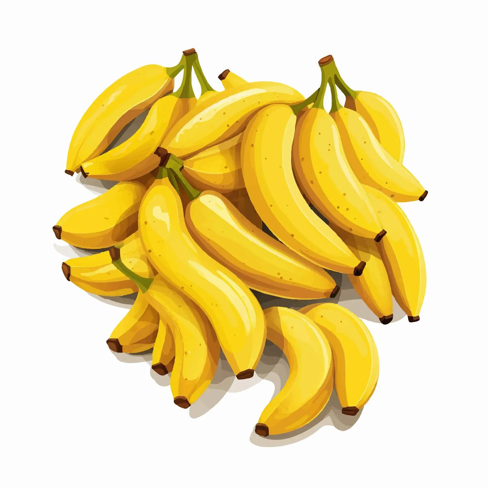 Banana Line Vector Illustration on White Background — free download from Dotvec