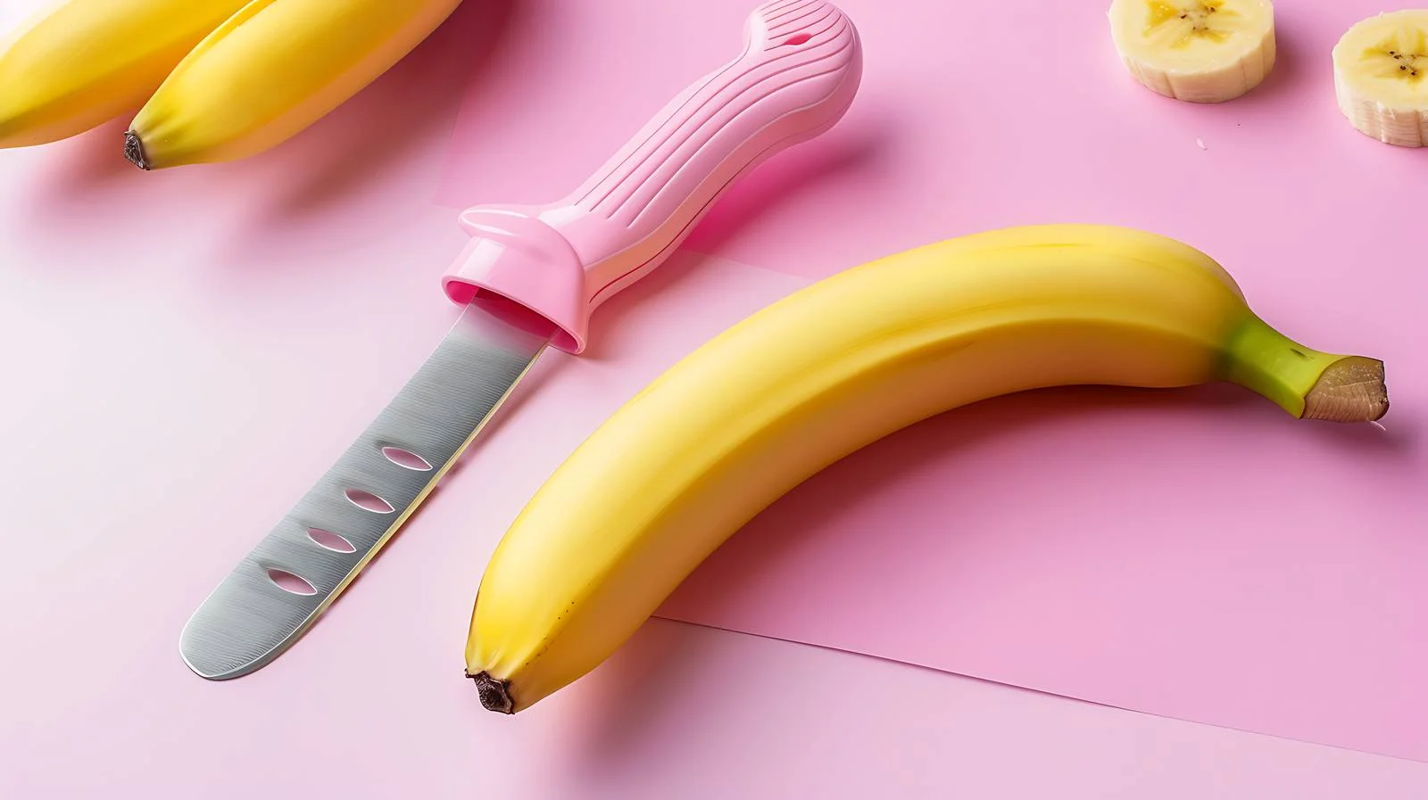 Banana Slicer on Pink Background — free download from Dotvec