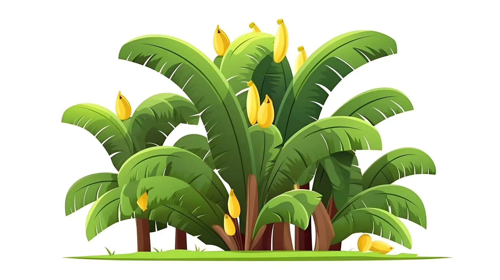 Banana Tree Vector Illustration — free download from Dotvec