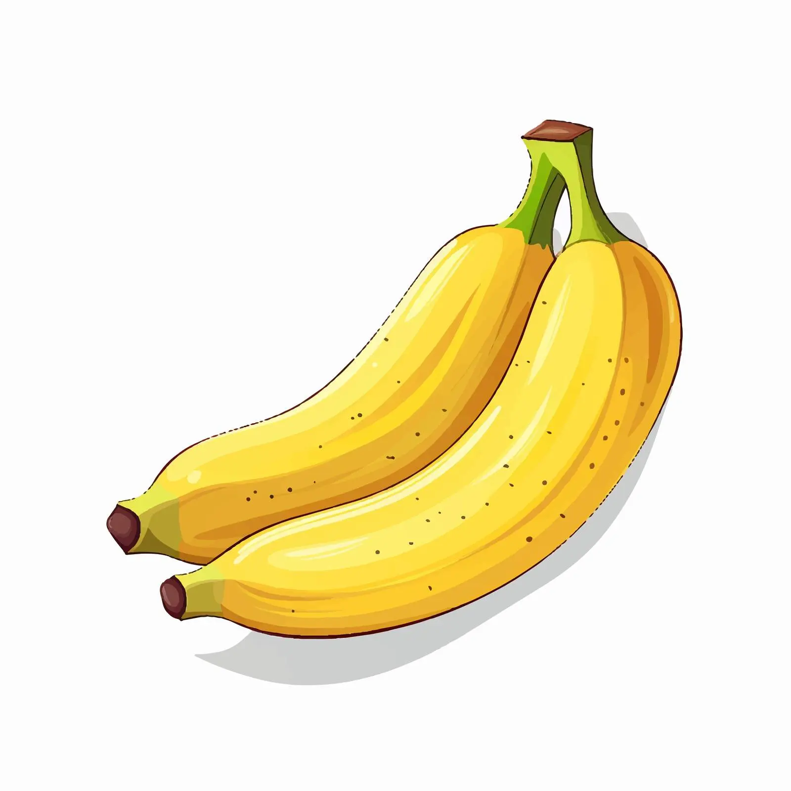 Cartoon Banana Vector Illustration — free download from Dotvec