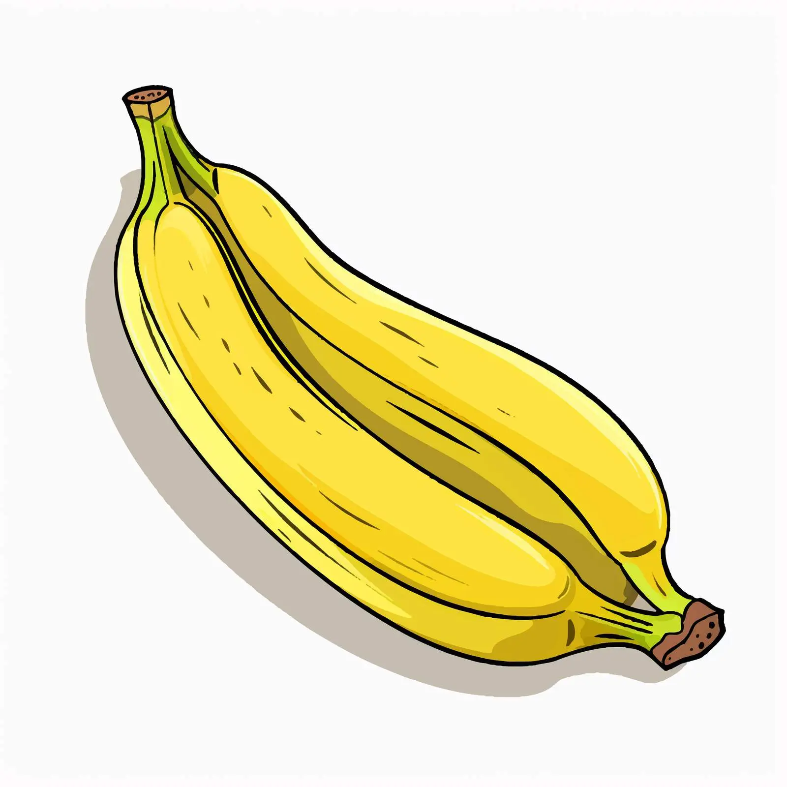Cartoon Banana Vector Illustration — free download from Dotvec