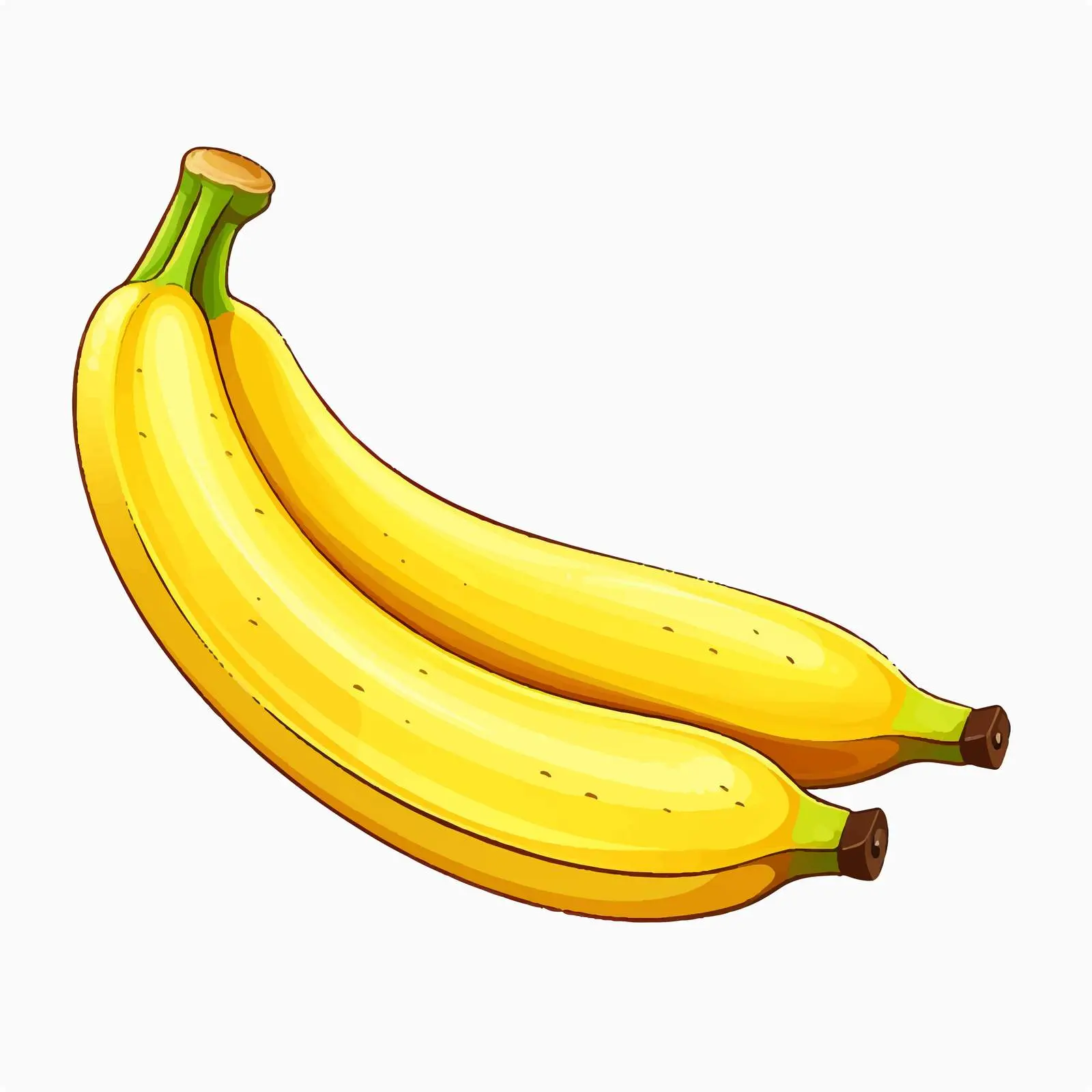 Banana Vector Illustration on White Background — free download from Dotvec