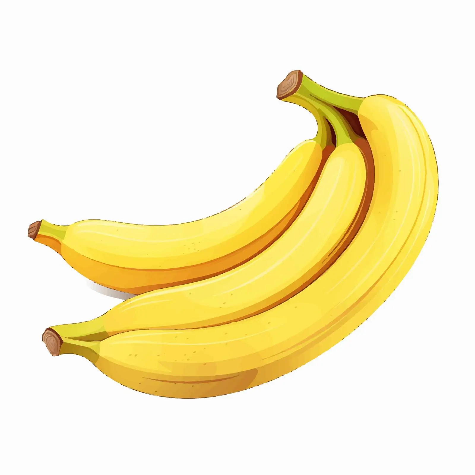 Banana Vector Illustration on White Background — free download from Dotvec