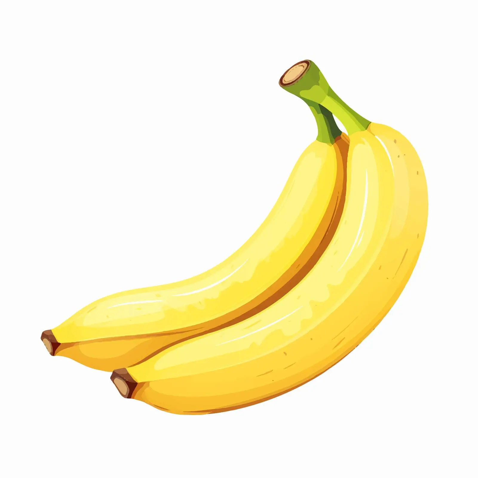 Banana Vector Illustration on White Background — free download from Dotvec