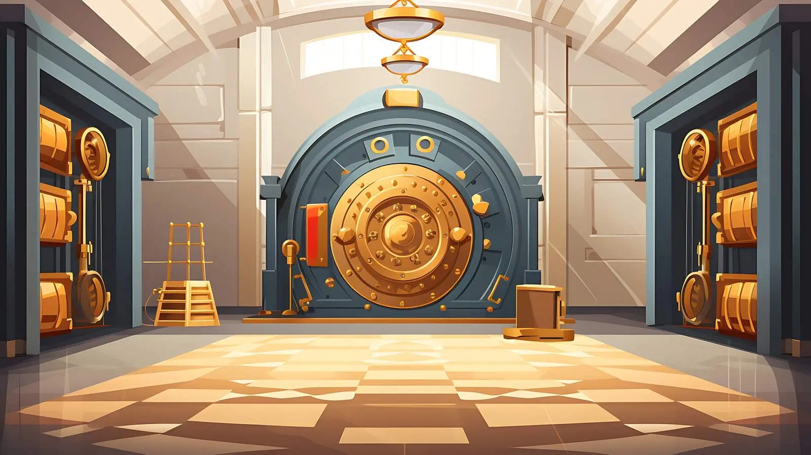 Bank Storage Entrance System Car Vault — free download from Dotvec