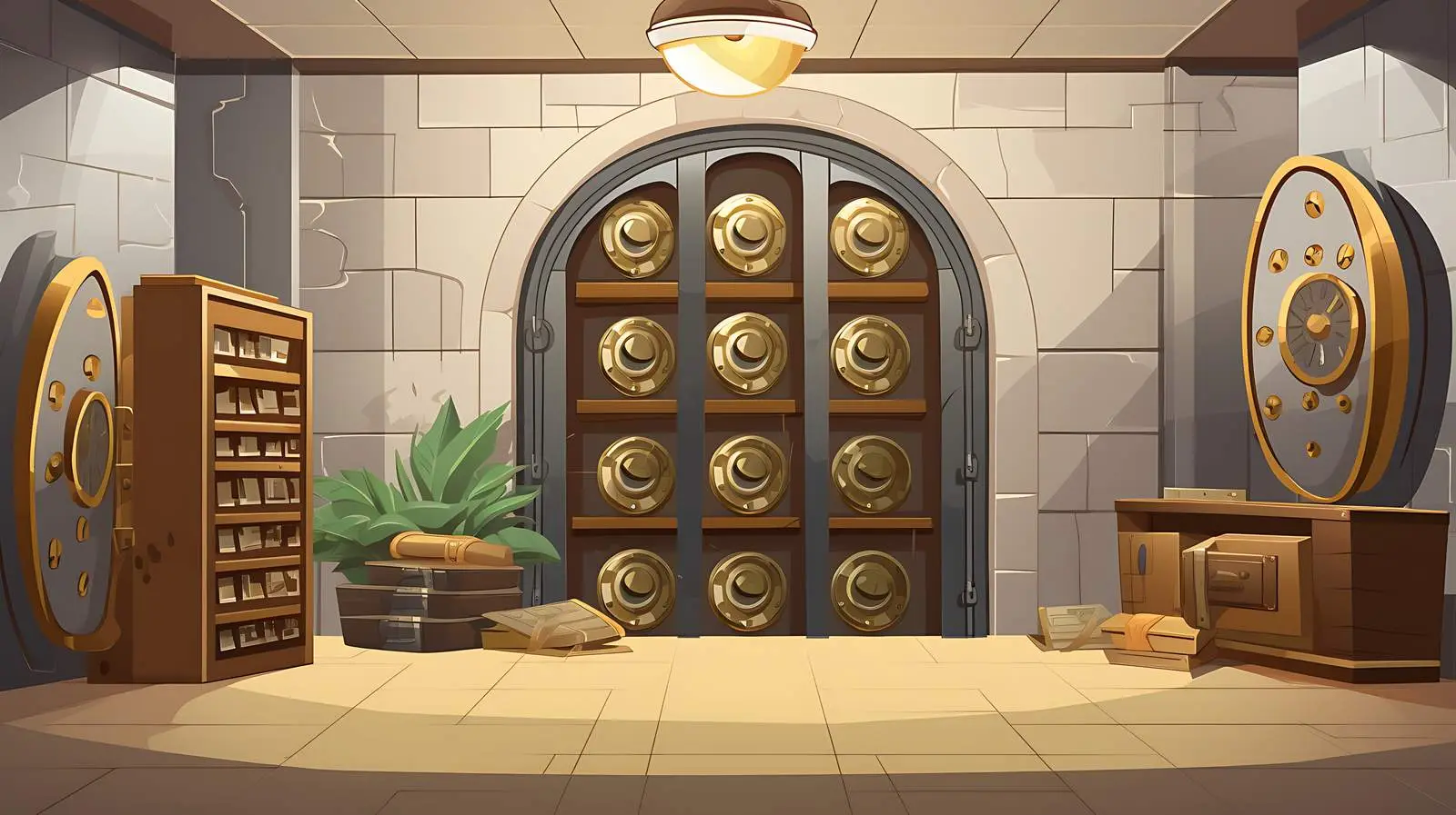 Secure Banking Vault Entrance System — free download from Dotvec