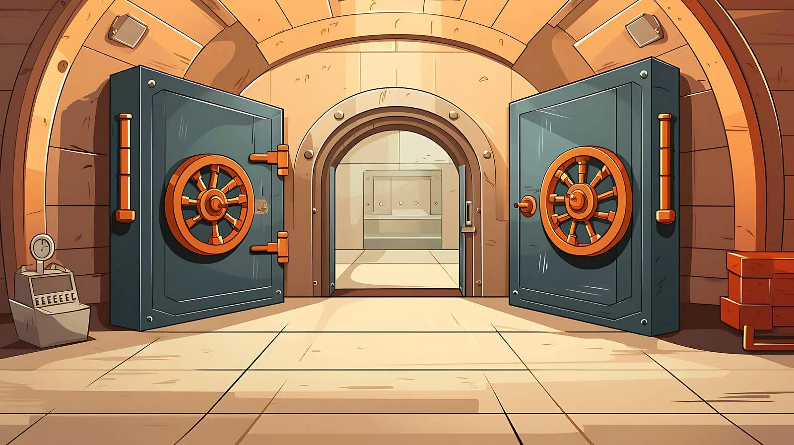 Bank Vault Security Entrance — free download from Dotvec
