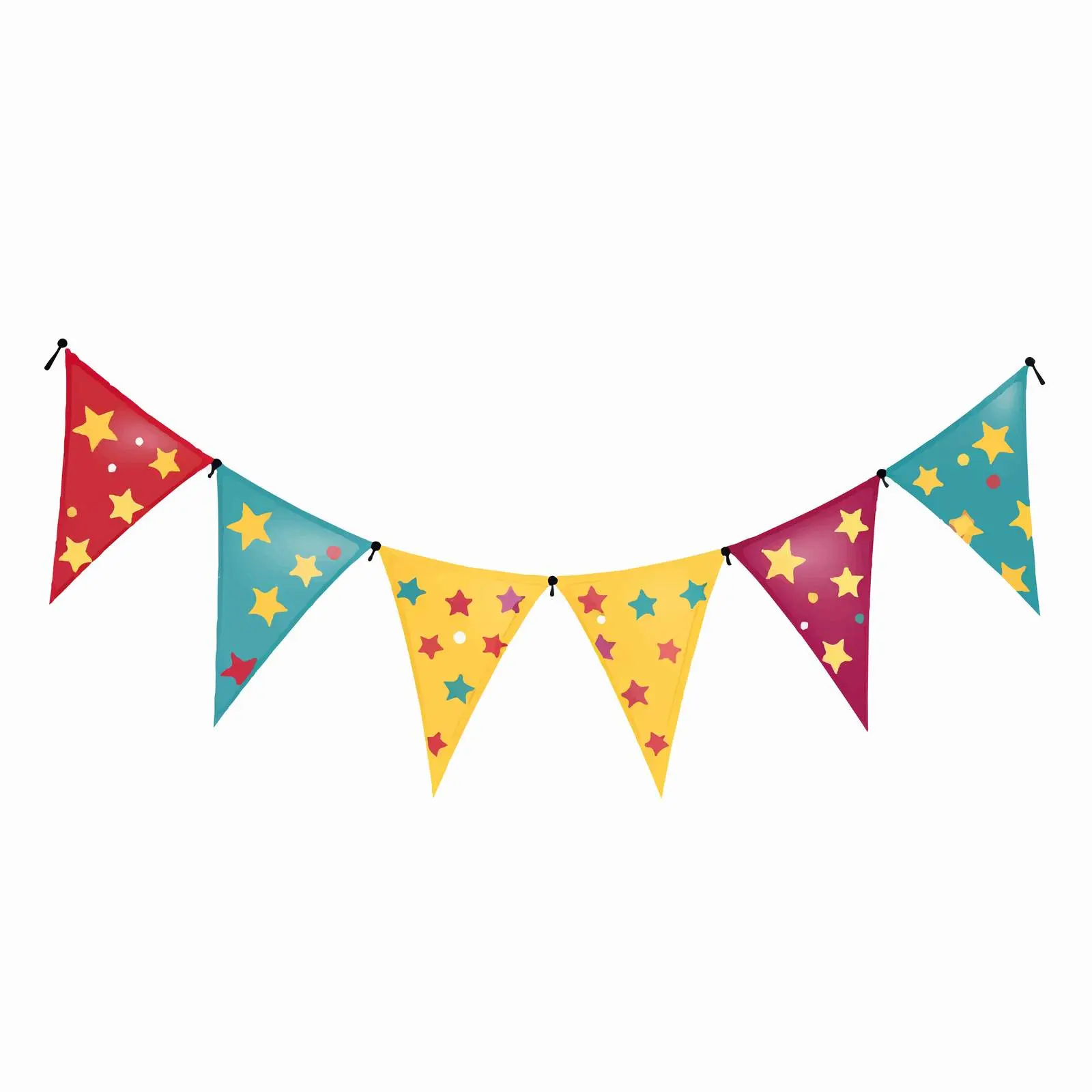 Happy Birthday Festival Pennant Banner Design — free download from Dotvec