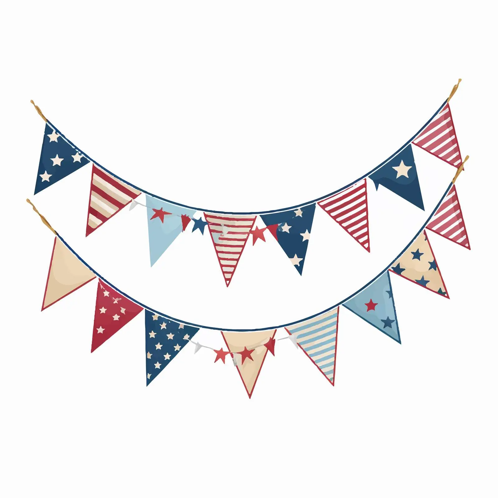 Happy Birthday Festival Pennant Banner Design — free download from Dotvec