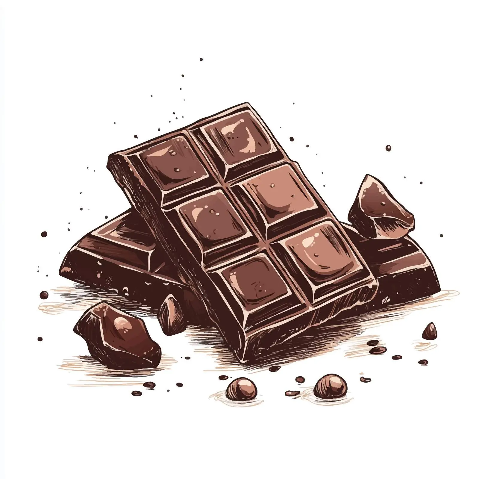 Hand-Drawn Chocolate Bar Sketch — free download from Dotvec