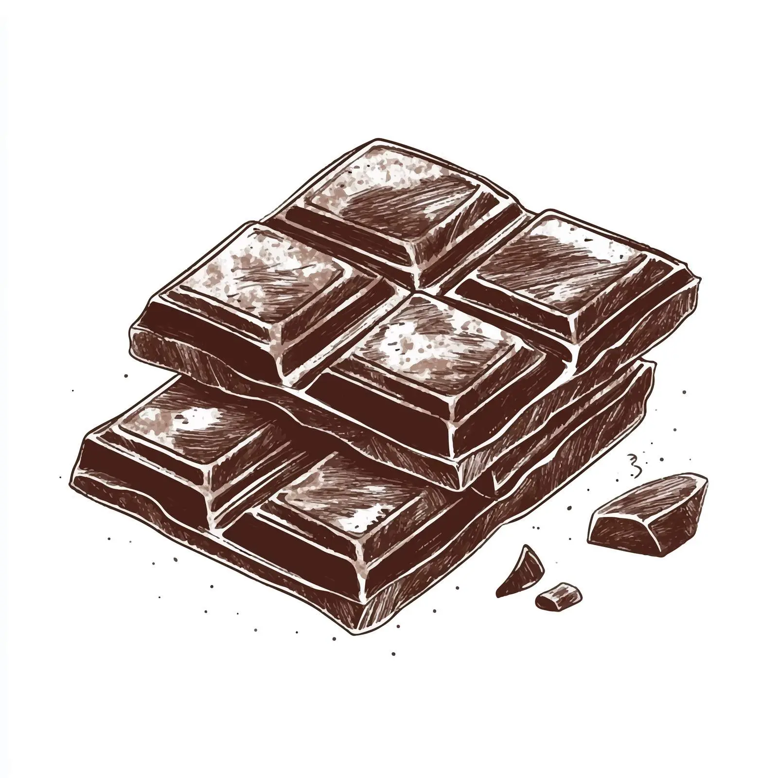 Isolated Chocolate Bar Sketch Illustration — free download from Dotvec