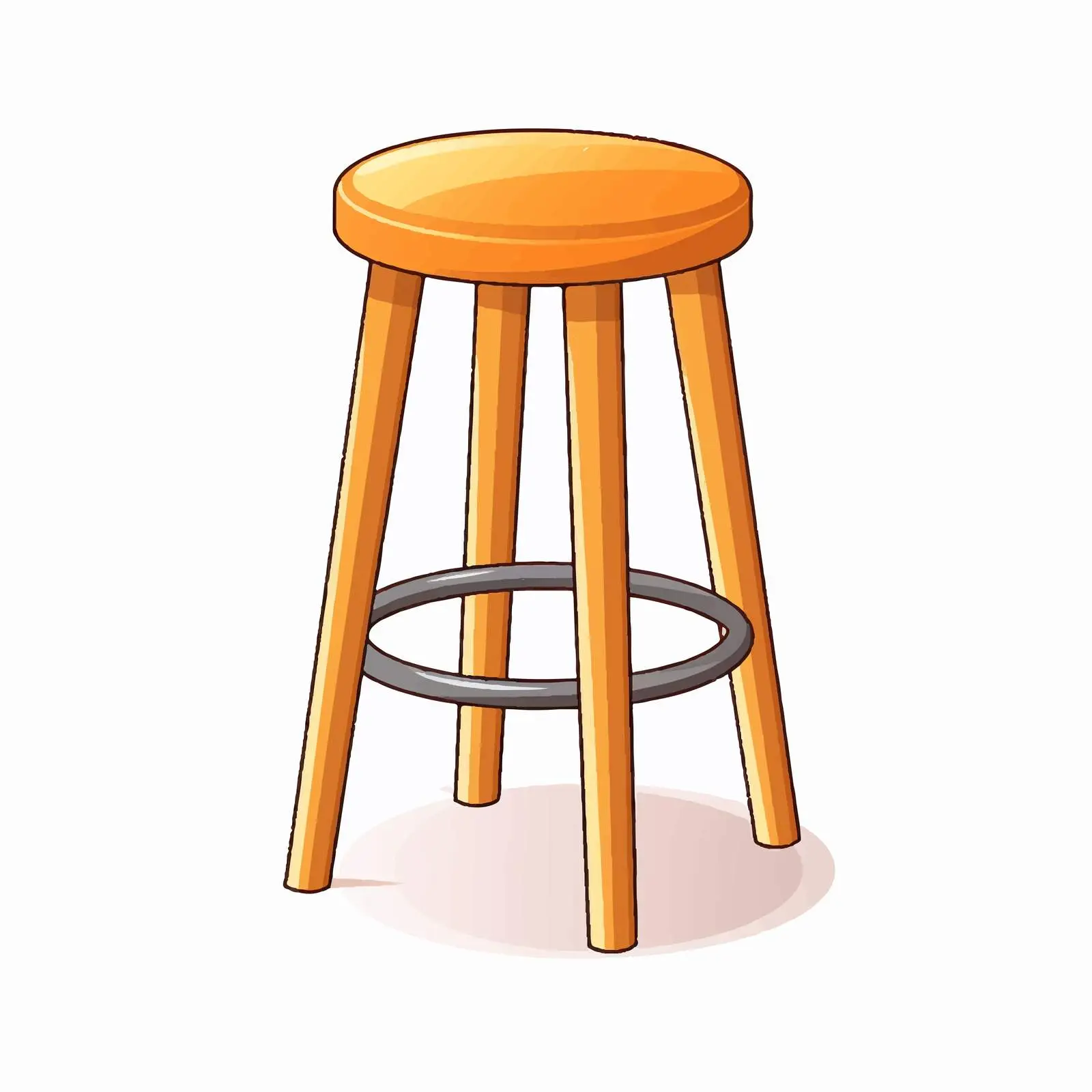 Bar Stool Vector Illustration on White Background — free download from Dotvec