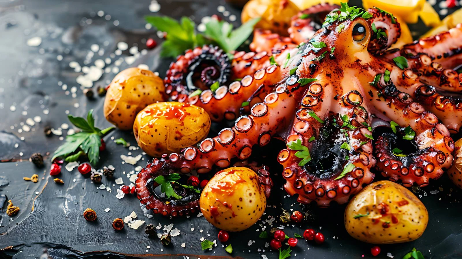 Savory Seafood Dinner — free download from Dotvec