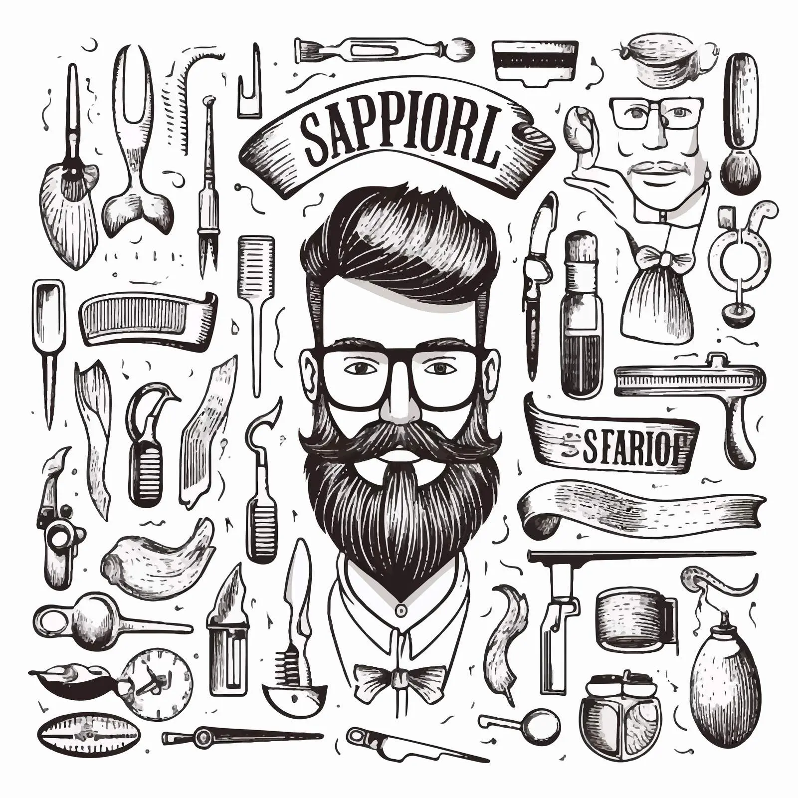 Handwritten Quotes for Barbershop Decor — free download from Dotvec