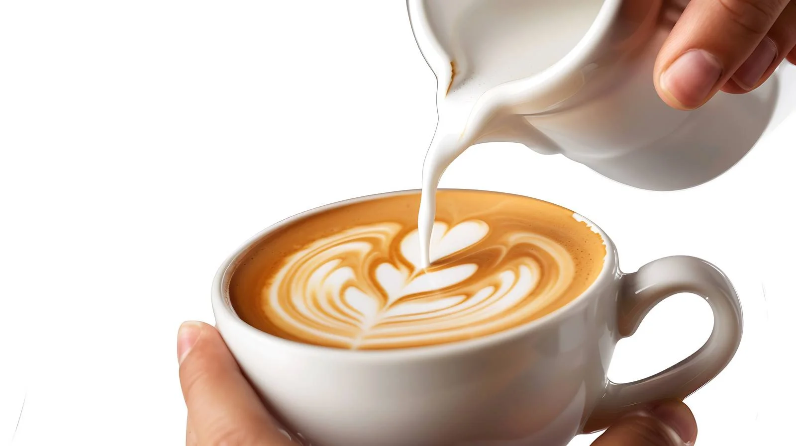 Crafting Cappuccino: Milk-Pouring Process — free download from Dotvec