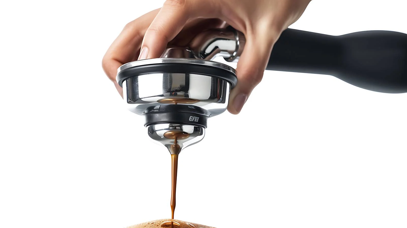 Barista Using Bottomless Portafilter — free download from Dotvec