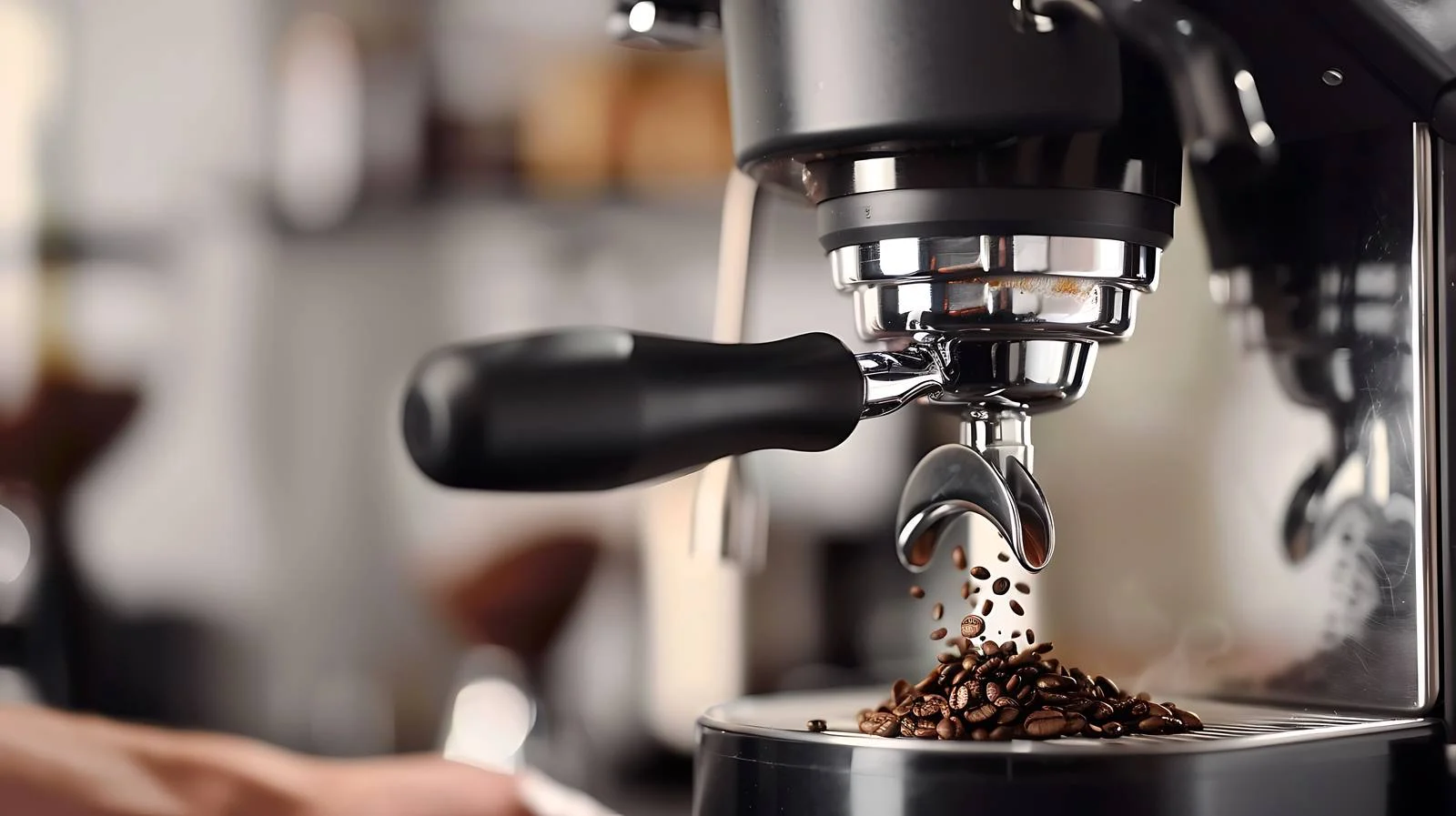Barista's Tool: Bottomless Filter Grinder Setup – free grind image from Dotvec