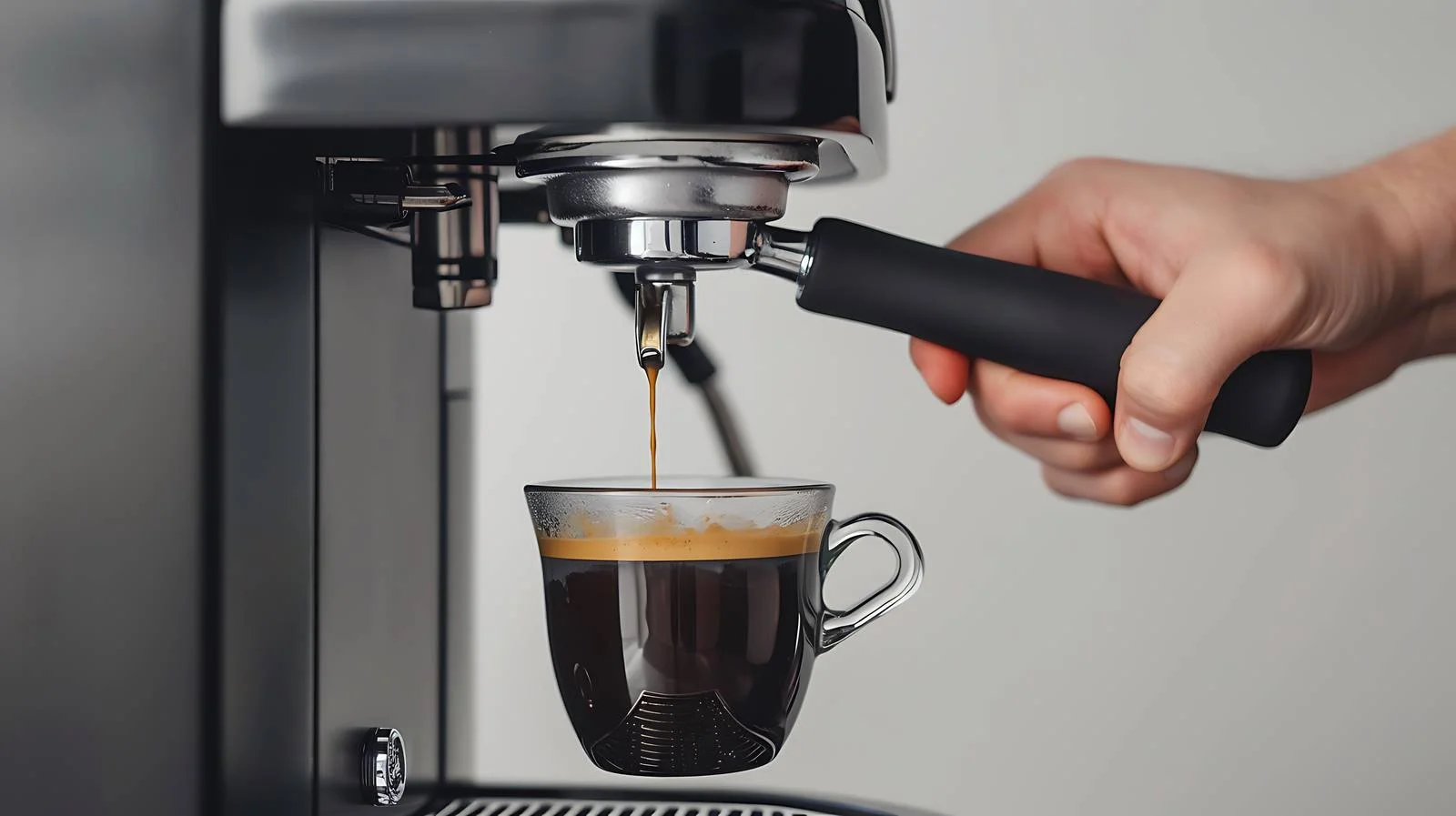 Barista Coffee Machine with Bottomless Filter — free download from Dotvec