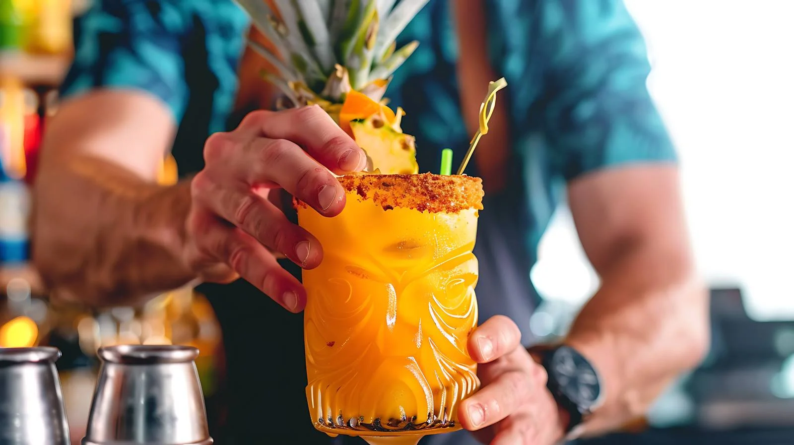 Tiki Cocktail Barman Service — free download from Dotvec