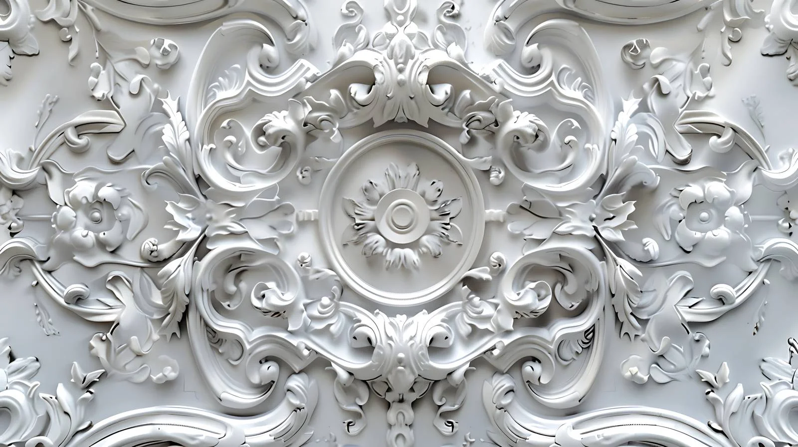 Elegant Baroque Texture on White Background — free download from Dotvec