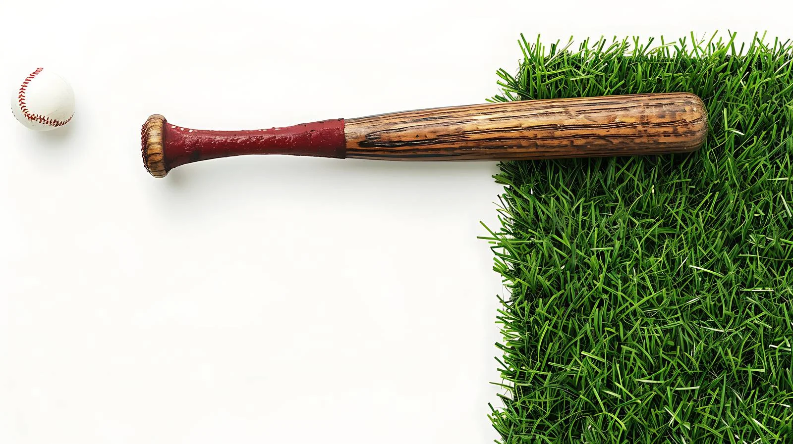 Overhead view of baseball bat, ball, field — free download from Dotvec