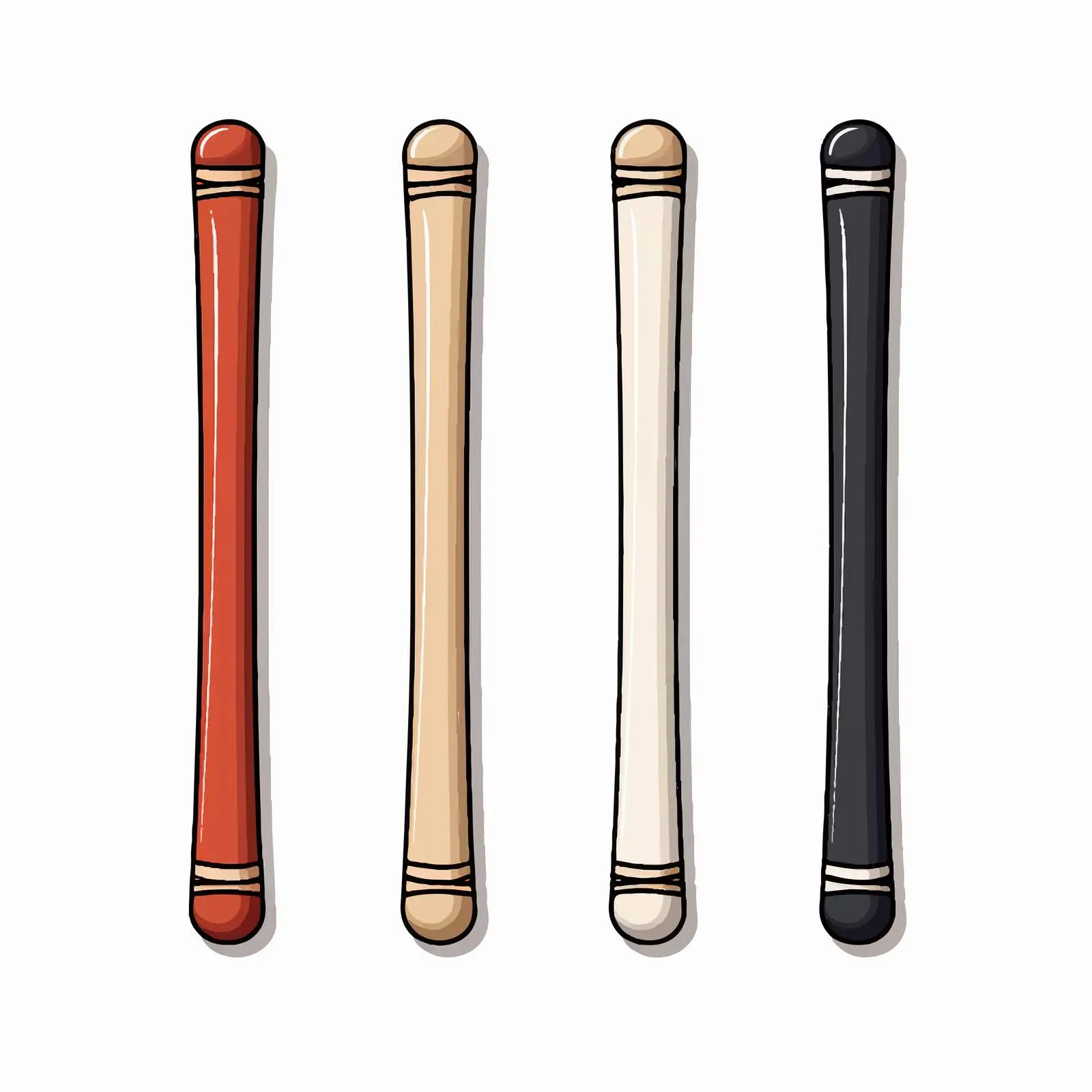 Baseball Bat Line Vector Illustration — free download from Dotvec