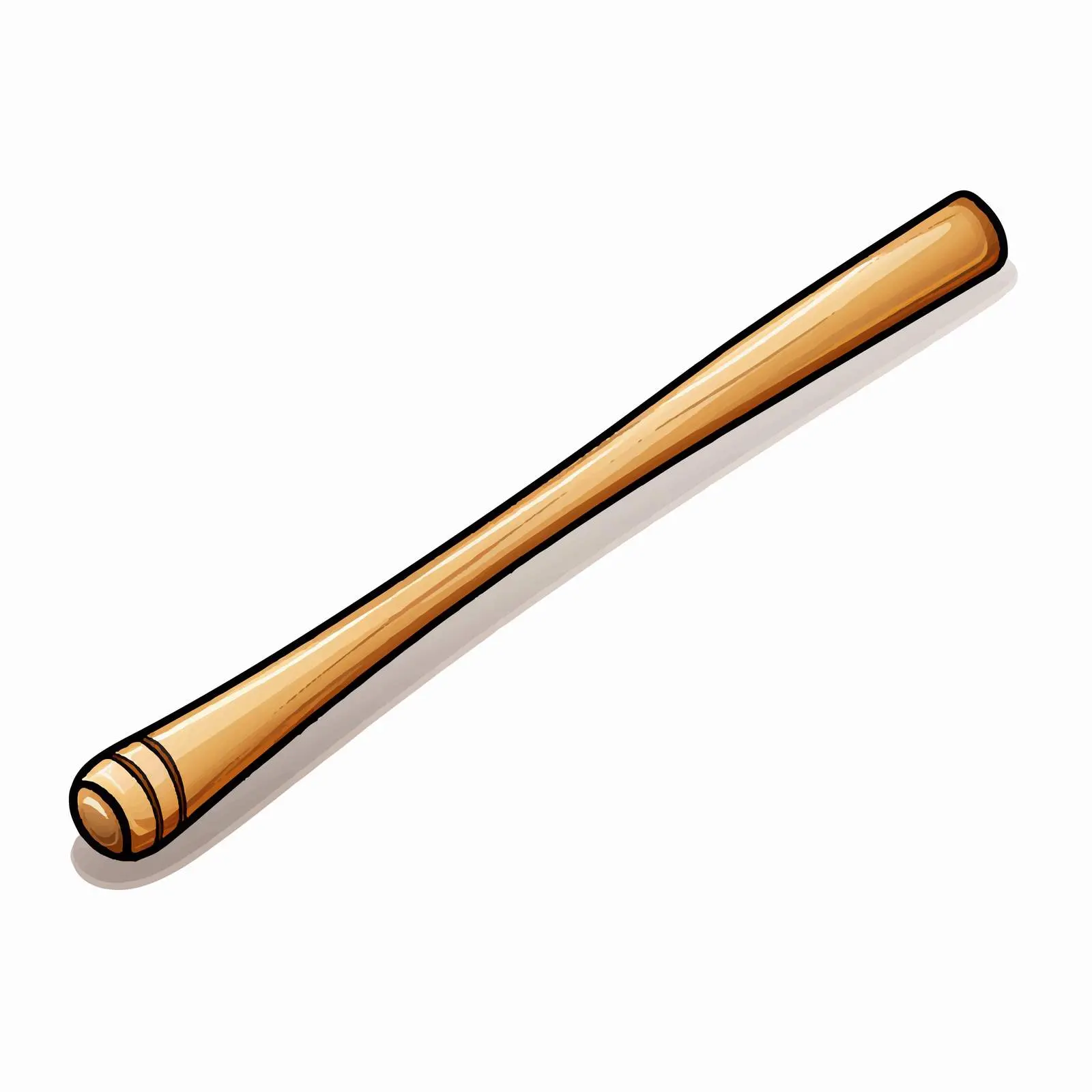 Baseball Bat Line Vector Illustration on White Background — free download from Dotvec
