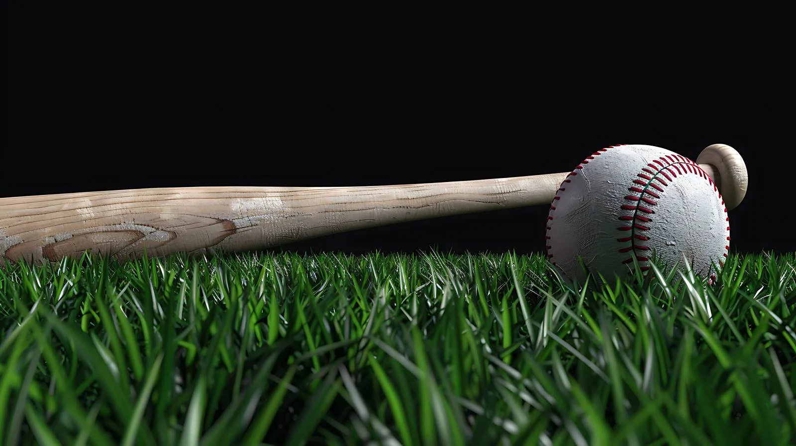 Intense Baseball Bat Close-up on Field — free download from Dotvec