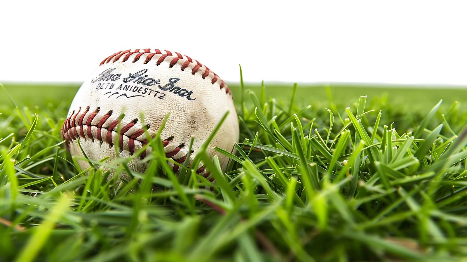 Detailed Baseball Close-Up: Low Angle View — free download from Dotvec