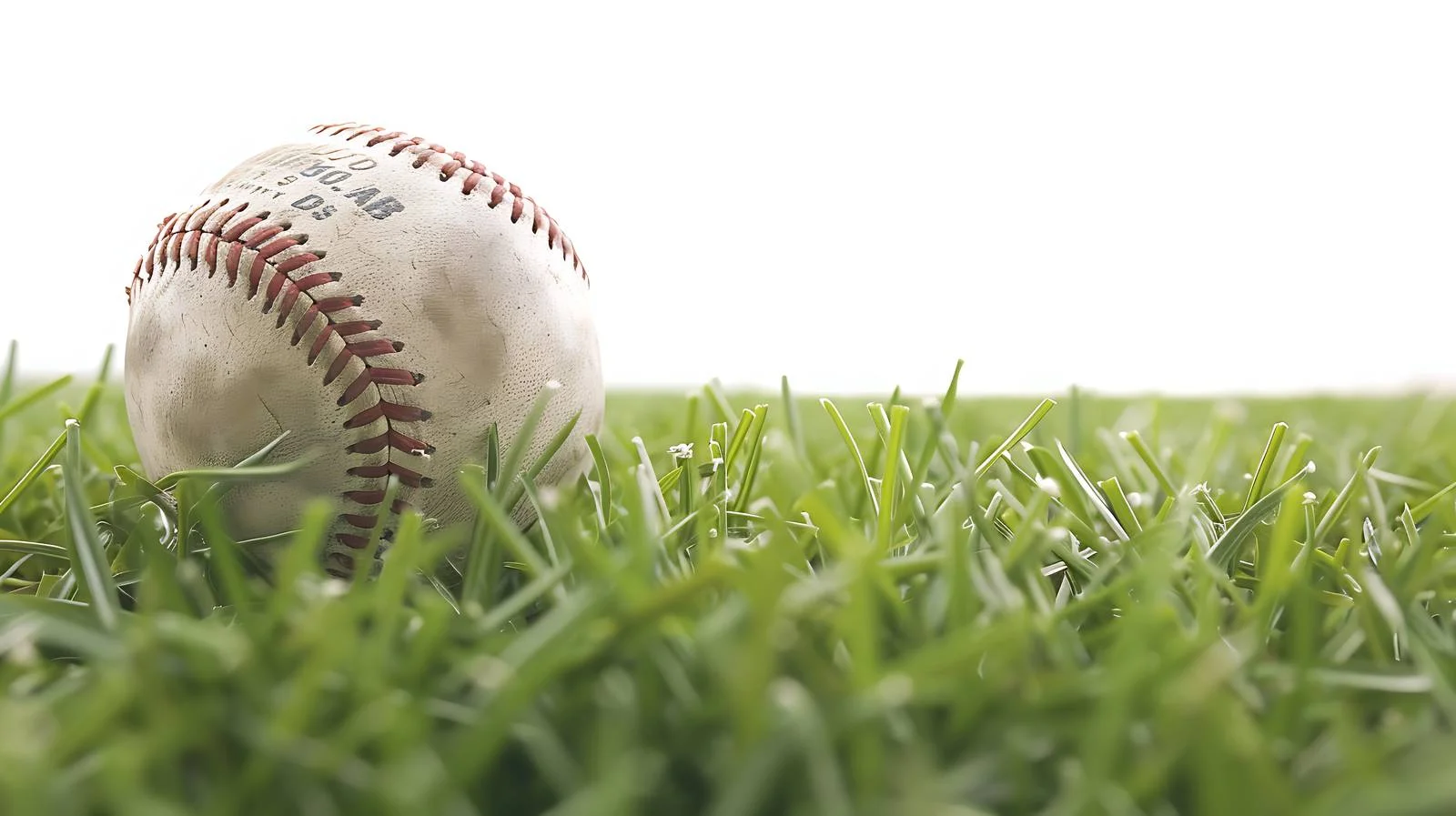 Detailed Baseball Close-Up View from Low Angle — free download from Dotvec