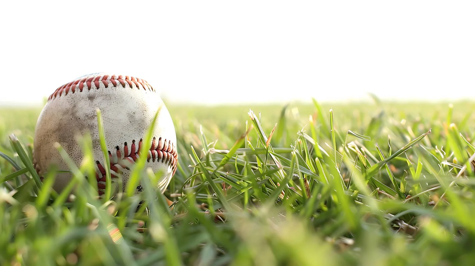 Detailed Baseball Close-Up Low Angle View — free download from Dotvec