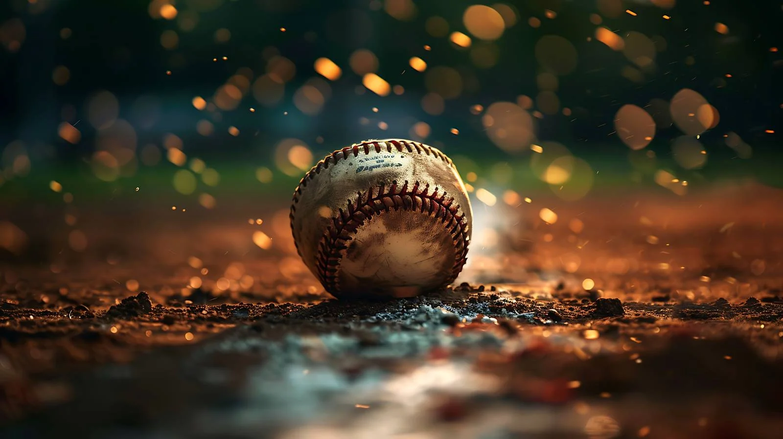 Close-up of Baseball in Mitt on Field — free download from Dotvec