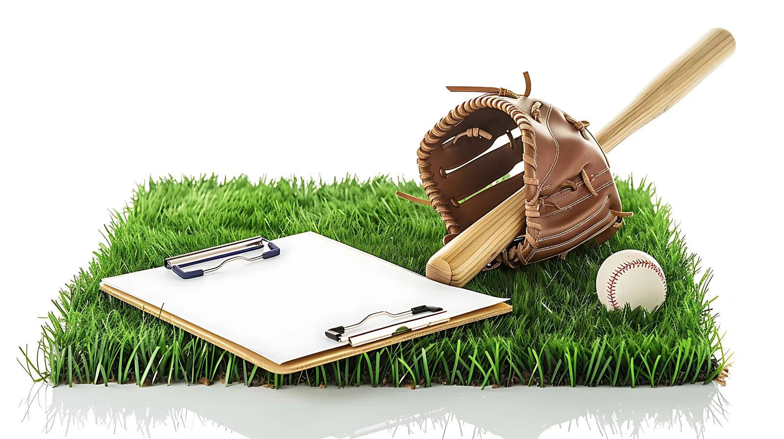 Sporting Equipment on Field with Stripes — free download from Dotvec