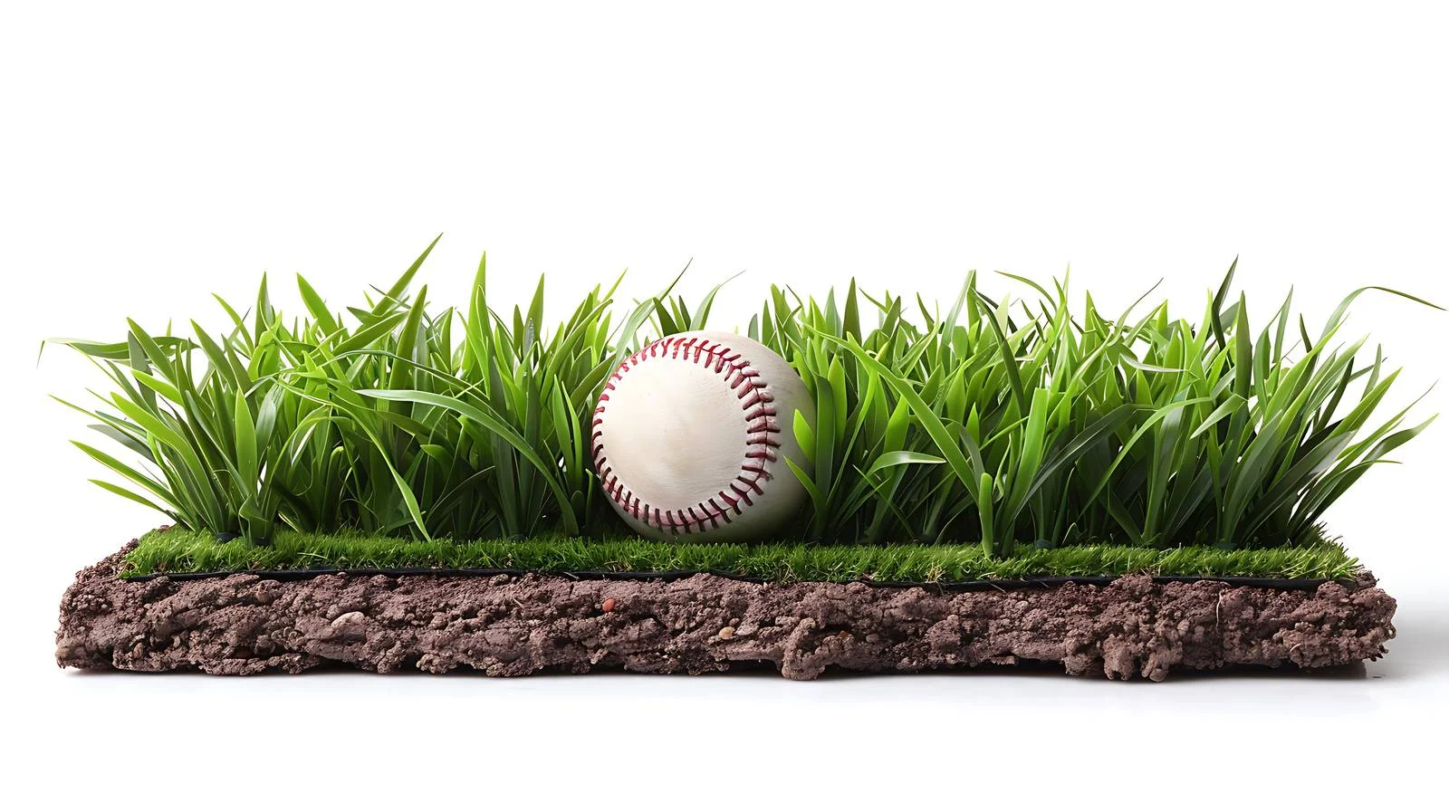 Baseball on Base Field with Isolated Grass — free download from Dotvec