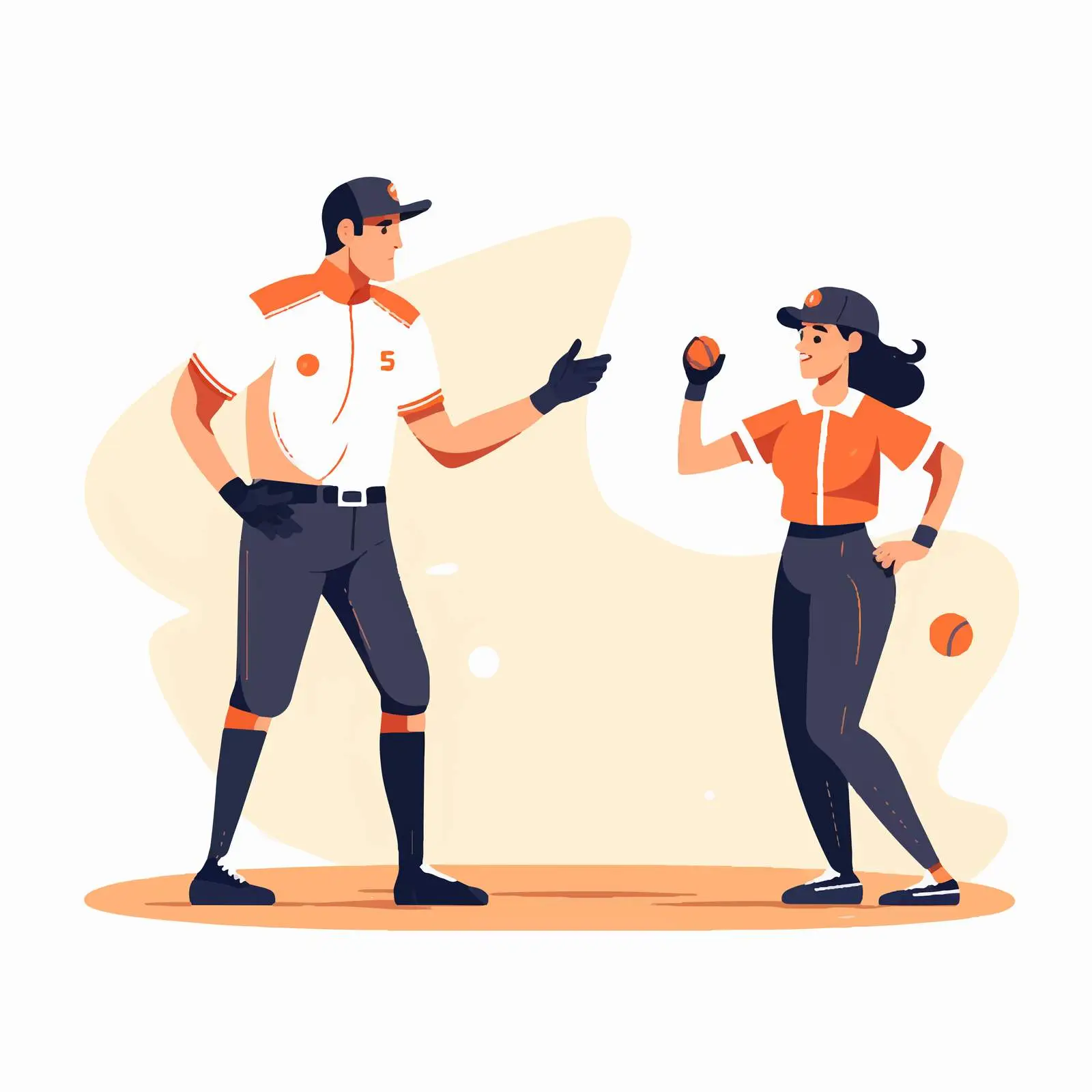Baseball Player, Pitcher, and Umpire in Helmet — free download from Dotvec