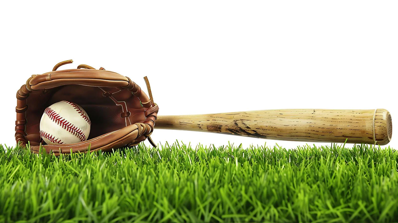 Nighttime Baseball Equipment on Green Field — free download from Dotvec