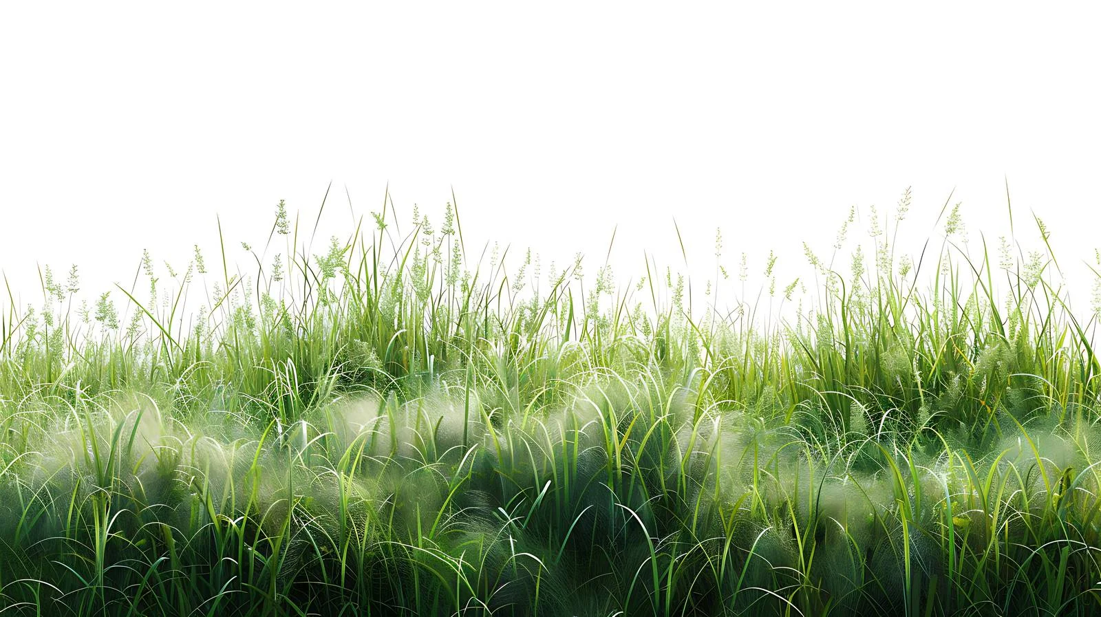 Serene Bashang Grassland on White Background — free download from Dotvec