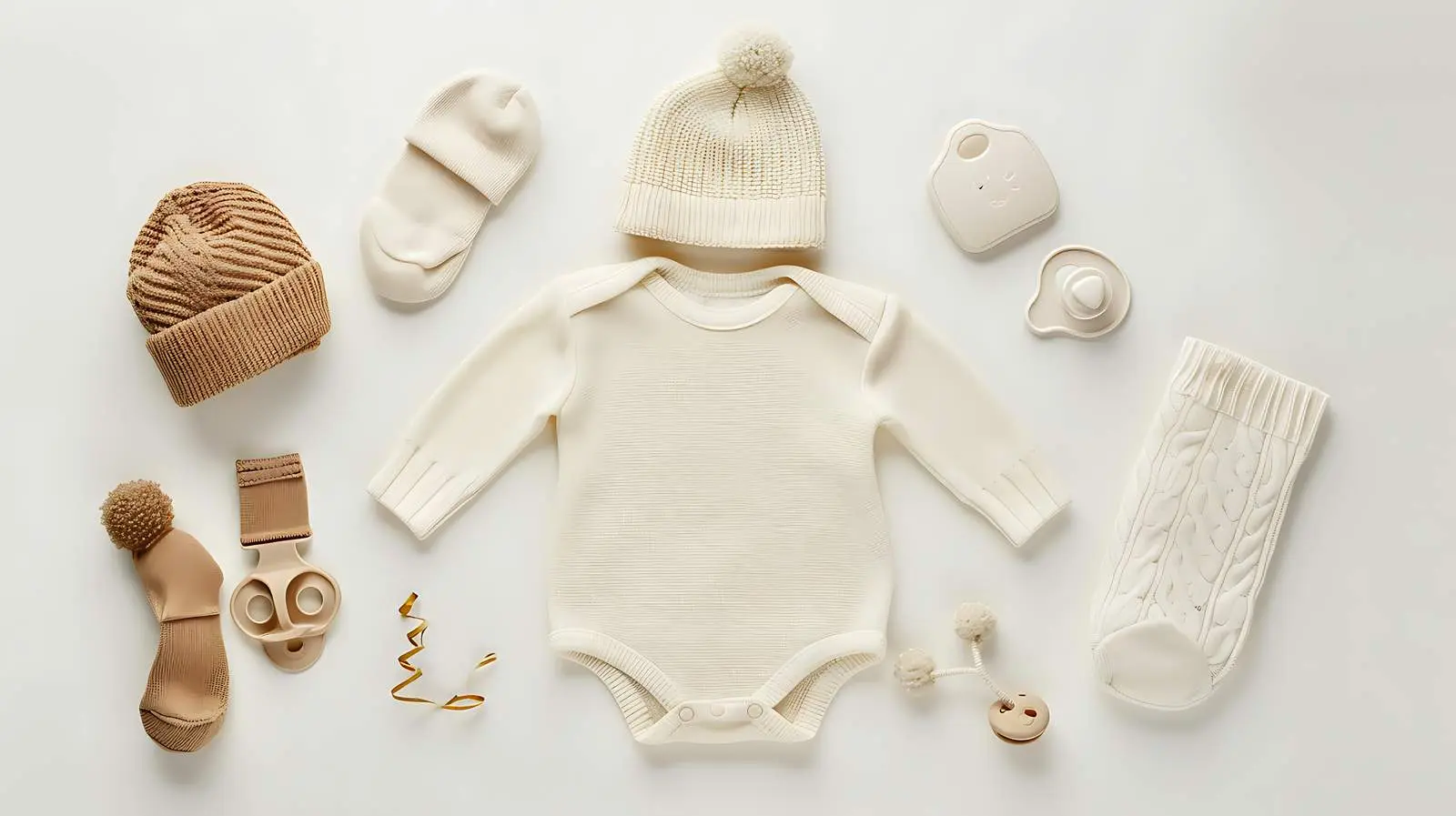 Newborn Baby Bodysuit Set with Hat and Socks – free baby care image from Dotvec